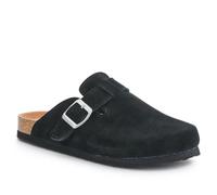 Pavers Lightweight Leather Clogs - Black Size 5