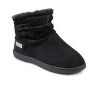 Pavers Lightweight Memory Foam Slipper Boots - Black Size 7