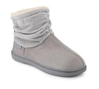 Pavers Lightweight Memory Foam Slipper Boots - Grey Size 5