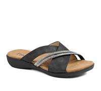 Pavers Lightweight Slip On Mule Sandals - Black Size 5