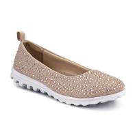 Pavers Lightweight Slip On Pumps - Taupe Size 5