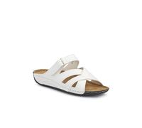 Pavers Lightweight Touch Fasten Mules In White White 8