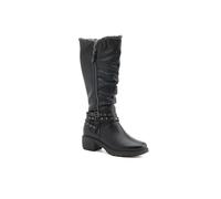 Pavers Long Slouch Boots - Black Size 5