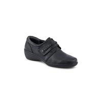 Loretta Leather Adjustable Fit Monk Shoes - Black Size 5