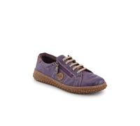Pavers Women's Loretta Leather Trainers in Purple | Size: 5 Pavers Purple 5