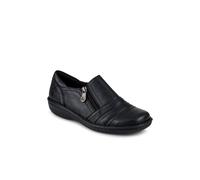Pavers Women's Loretta Wide Fit Leather Handmade Slip-Ons in Black | Size: 3 Pavers Black 3