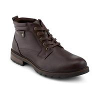 Pavers Memory Foam Lace Up Boots With Zip Fastening - Brown Size 8