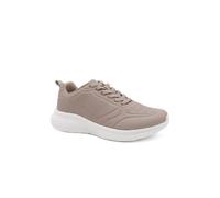 Pavers Memory Foam Lightweight Trainers In Beige Beige