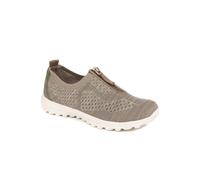 Memory Foam Trainers - Khaki Size 6