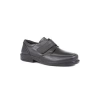 Pavers Men's Adjustable Leather Shoes in Black | Size: 10 Pavers Black 10
