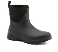 Pavers Men's Ankle Wellington Boots in Black - Textile Upper, Lightweight Grip Sole, Comfort Lined, Durable Wet Weather Footwear - UK 8 / EU 41