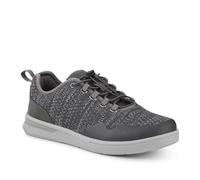 Bungee-Laced Memory Foam Shoes - Grey Size 11