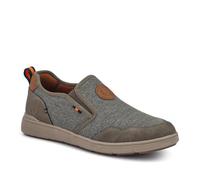 Pavers Mens Elasticated Fabric Slip-Ons Khaki Multi Size 11
