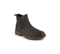 Pavers Elasticated Smart Slip On Boots - Dark Brown Size 12