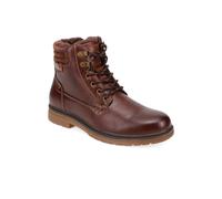 Pavers Men's Fur Cuffed Wide Fit Boots in Dark Brown | Size: 9 Pavers Dark Brown 9