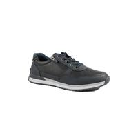 Pavers Men's Lace Up Trainer with Grip Sole in Navy | Size: 12 Pavers Navy 12