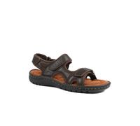 Pavers Men's Leather Dual Fit Sandals in Dark Brown | Size: 9 Pavers Dark Brown 9