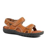 Pavers Leather Dual Fit Sandals - Tan Size 10
