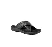 Pavers Men's Leather Mule Sandals in Black | Size: 7 Pavers Black 7