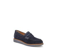 Pavers Men's Leather Slip-On Casual Shoes in Navy | Size: 9 Pavers Navy 9