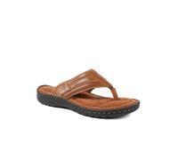 Pavers Men's Leather Slip On Sandals in Tan | Size: 7 Pavers Tan 7