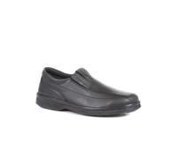 Pavers Men's Leather Slip On Shoes in Black | Size: 10 Pavers Black 10