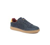 Pavers Men's Leather Suede Lace Up Trainers in Navy | Size: 11 Pavers Navy 11
