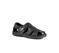 Pavers Leather Touch Fasten Fisherman Sandals - Black Size 12