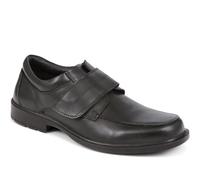 Pavers Mens Leather Touch-Fasten Shoes Black Size 11