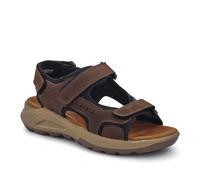 Pavers Mens Leather Touch-Fastening Sandals Brown Size 11