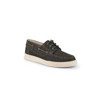 Pavers Men's Leather Wide-Fit Boat Shoes in Green | Size: 11 Pavers Green 11