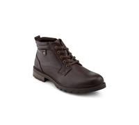 Pavers Memory Foam Lace Up Boots With Zip Fastening - Brown Size 12