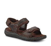 Pavers Mens Men's Leather Adjustable Sandals Brown Size 10