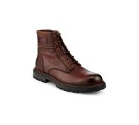 Pavers Premium Leather Zip & Lace Up Boots - Brown Size 12