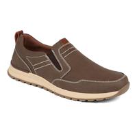 Pavers Men's Slip On Trainers in Brown - Lightweight Casual Sports Shoes - Comfortable Fit Stylish Gents Athletic Footwear - Size UK 9 / EU 43