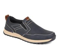 Pavers Men's Slip On Trainers in Navy - Lightweight Casual Sports Shoes - Comfortable Fit Stylish Gents Athletic Footwear - Size UK 12 / EU 46