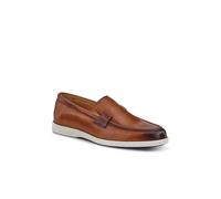 Pavers Men's Smart All-Leather Loafers in Brown | Size: 11 Pavers Brown 11