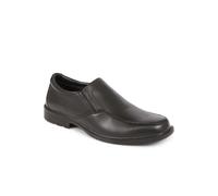 Pavers Men's Smart Leather Slip-On Shoes in Black | Size: 9 Pavers Black 9