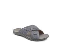 Pavers Strappy Cushioned Slip On Sandals - Blue Size 8