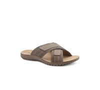 Pavers Strappy Cushioned Slip On Sandals - Brown Size 8