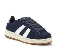 Pavers Mens Suede Lace-Up Trainers Navy Size 10