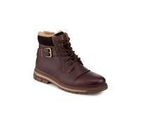 Pavers Men's Warm Lined Leather Lace Up Boots in Brown | Size: 11 Pavers Brown 11