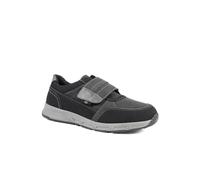 Pavers Men's Wide Fit Adjustable Fasten Casual Shoes in Black | Size: 9 Pavers Black 9