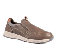 Pavers Mens Wide-Fit Elasticated Slip On Shoes Dark Brown Size 7