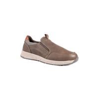 Pavers Men's Wide-Fit Elasticated Slip On Shoes in Dark Brown | Size: 11 Pavers Dark Brown 11