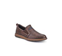 Pavers Men's Wide Fit Elasticated Slip-On Shoes in Dark Brown | Size: 9 Pavers Dark Brown 9