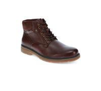 Pavers Wide Fit Lace-Up Casual Boots - Dark Brown Size 12