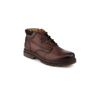 Pavers Wide Fit Leather Lace Up Boots - Brown Size 9