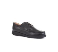 Pavers Men's Wide Fit Leather Lace-Up Shoes in Black | Size: 8 Pavers Black 8