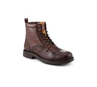 Pavers Men's Wide Fit Premium Leather Lace Up Boots in Brown | Size: 8 Pavers Brown 8